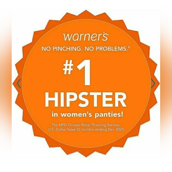 Warner's NO MUFFIN TOP Lace Hipster Panty INVERSE ANIMAL 5609J Sz 9/2XL. NWT - Picture 8 of 8